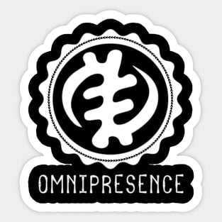 "Omnipresence" Africa Sankofa Adinkra Symbol. Sticker